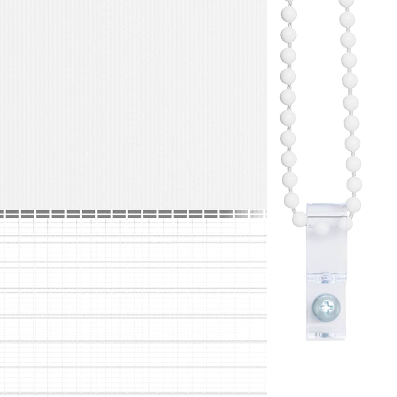 Zebrarollo Weiß 70x100 cm Stoffbreite 65,9 cm Polyester