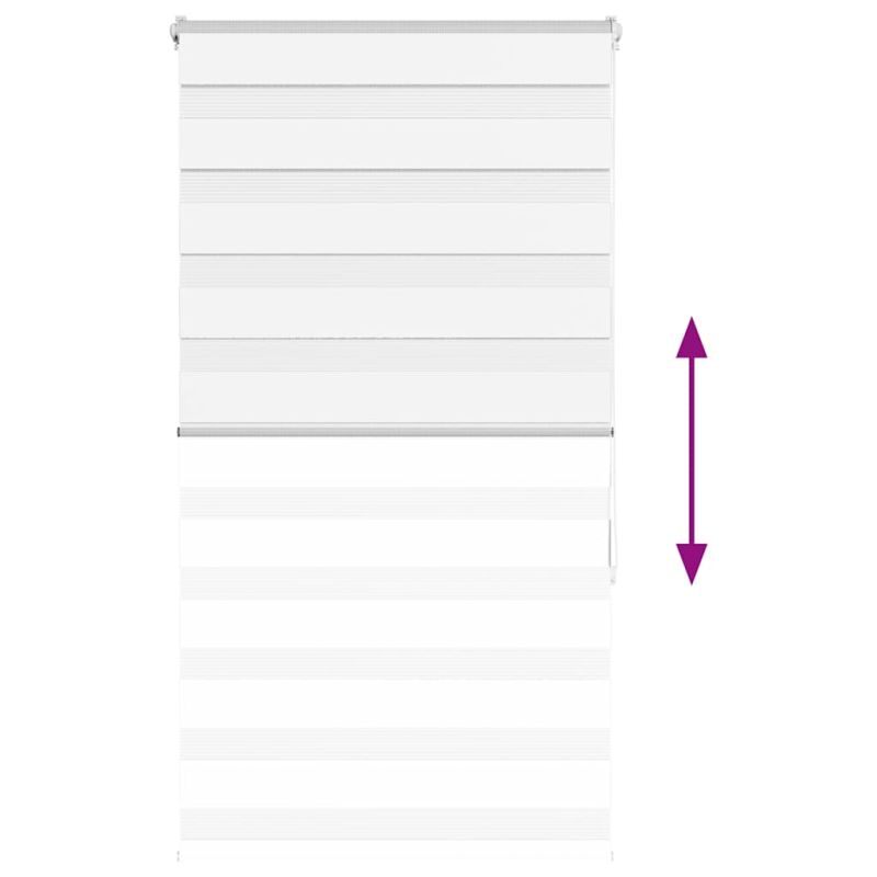 Zebrarollo Weiß 75x150 cm Stoffbreite 70,9 cm Polyester