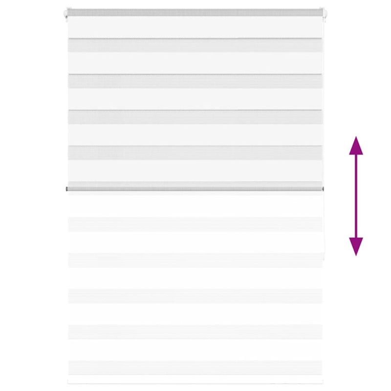 Zebrarollo Weiß 105x150 cm Stoffbreite 100,9 cm Polyester