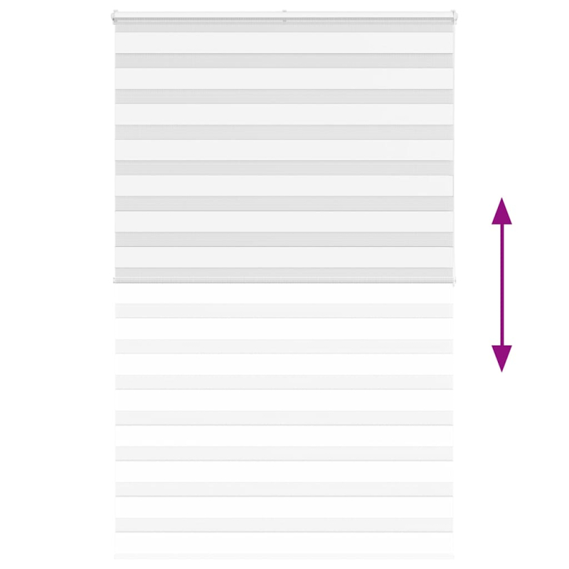 Zebrarollo Weiß 145x200 cm Stoffbreite 140,9 cm Polyester