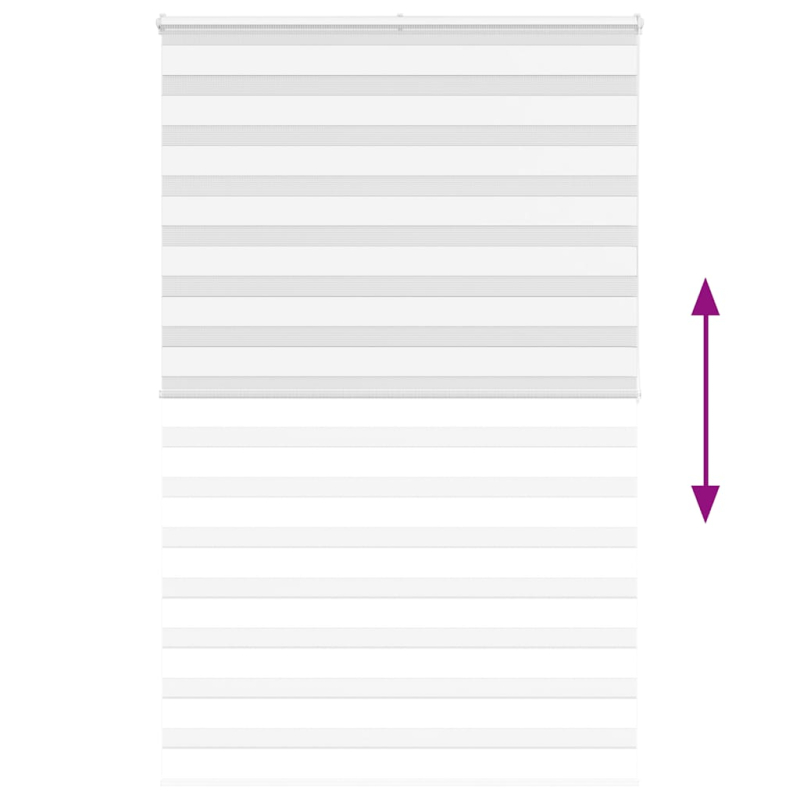 Zebrarollo Weiß 150x200 cm Stoffbreite 145,9 cm Polyester