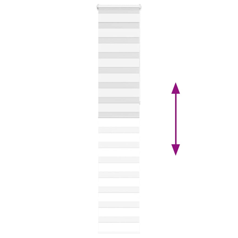 Zebrarollo Weiß 50x230 cm Stoffbreite 45,9 cm Polyester