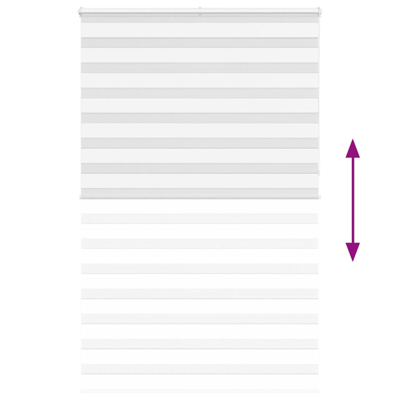 Zebrarollo Weiß 150x230 cm Stoffbreite 145,9 cm Polyester