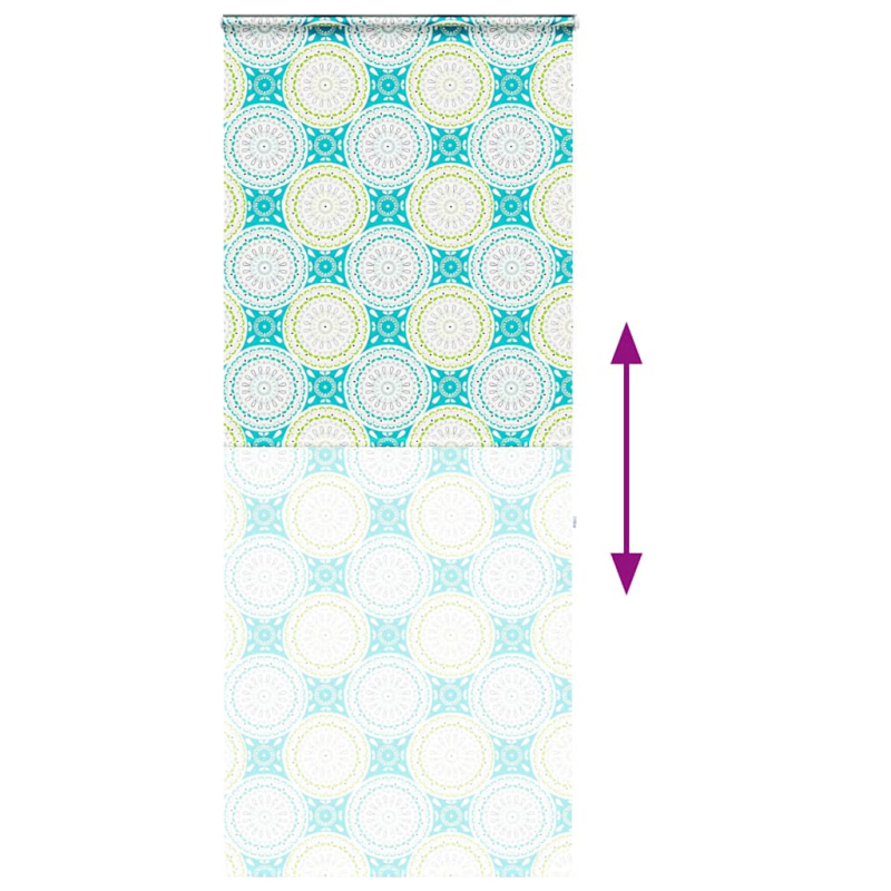 Duschrollo mit Kassette 100x240 cm Stoffbreite 96 cm