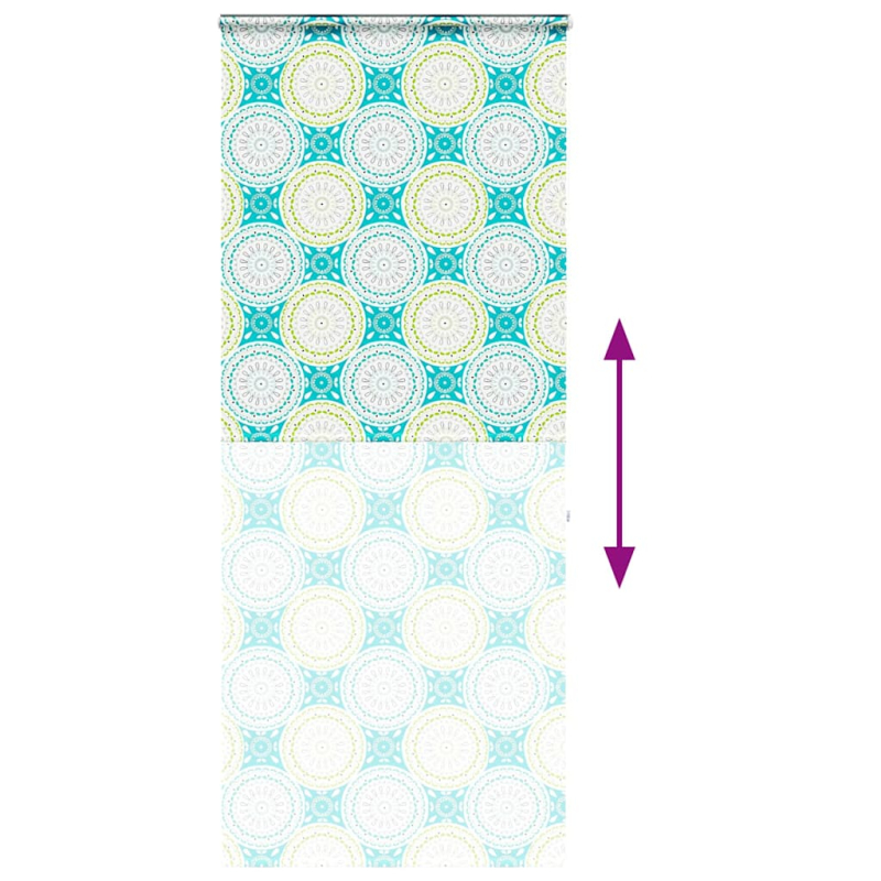 Duschrollo mit Kassette 110x240 cm Stoffbreite 106 cm