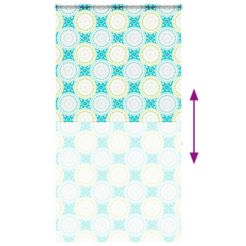 Duschrollo mit Kassette 120x240 cm Stoffbreite 116 cm
