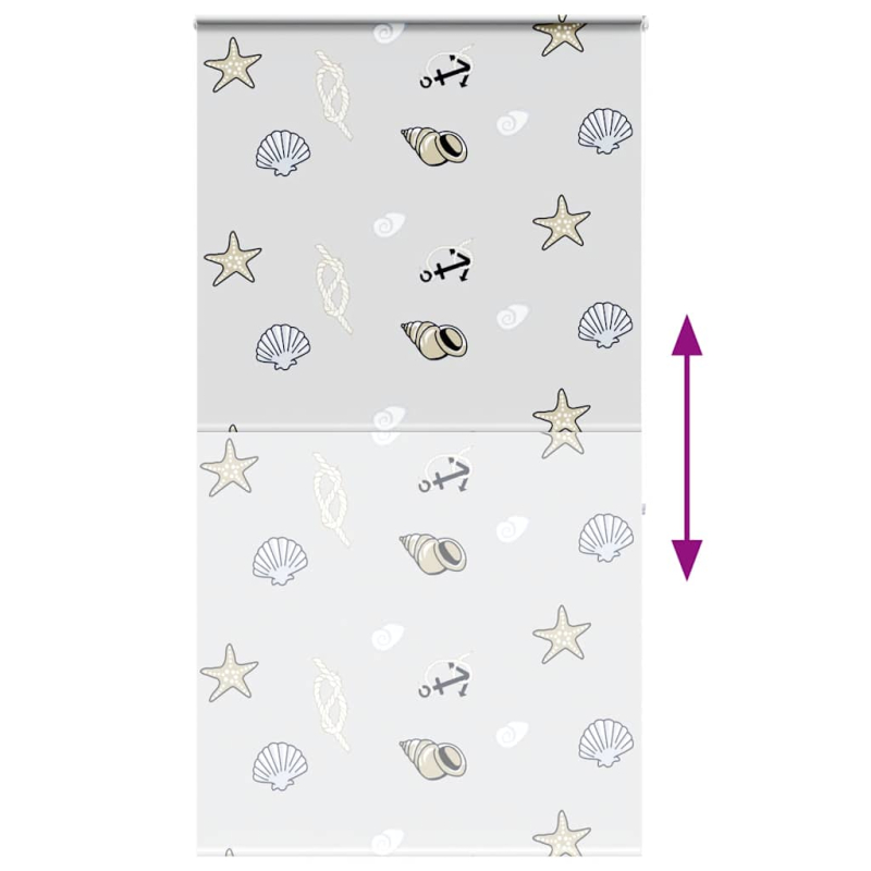 Duschrollo mit Kassette 130x240 cm Stoffbreite 126 cm