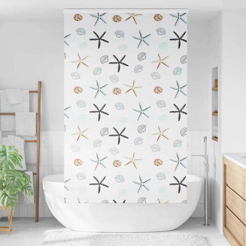 Duschrollo mit Kassette 130x240 cm Stoffbreite 126 cm