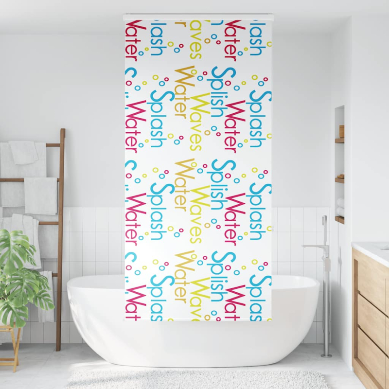 Duschrollo mit Kassette 90x240 cm Stoffbreite 86 cm
