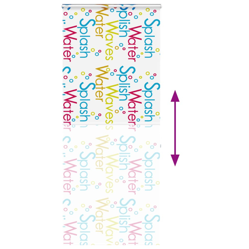 Duschrollo mit Kassette 110x240 cm Stoffbreite 106 cm