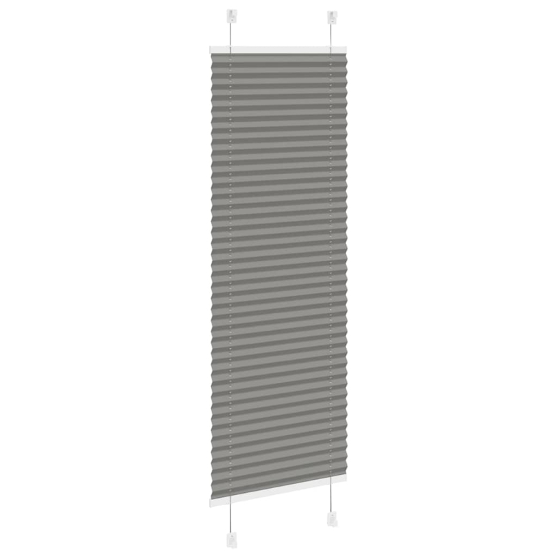 Plissee Anthrazit 40x100 cm Stoffbreite 39,4 cm Polyester