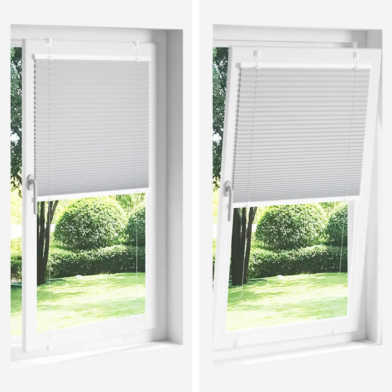 Plissee Anthrazit 95x100 cm Stoffbreite 94,4 cm Polyester