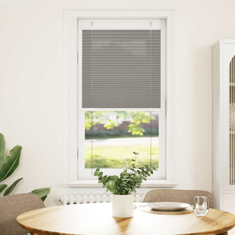 Plissee Anthrazit 65x150 cm Stoffbreite 64,4 cm Polyester