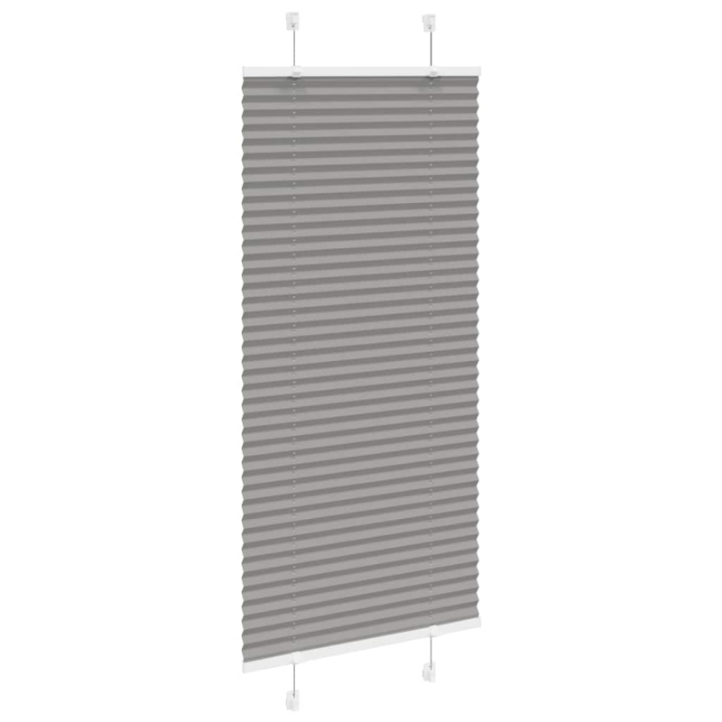 Plissee Anthrazit 65x150 cm Stoffbreite 64,4 cm Polyester