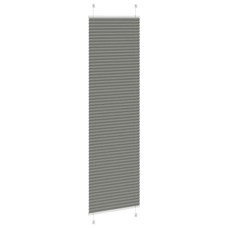 Plissee Anthrazit 55x200 cm Stoffbreite 54,4 cm Polyester