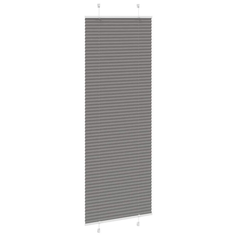 Plissee Anthrazit 70x200 cm Stoffbreite 69,4 cm Polyester