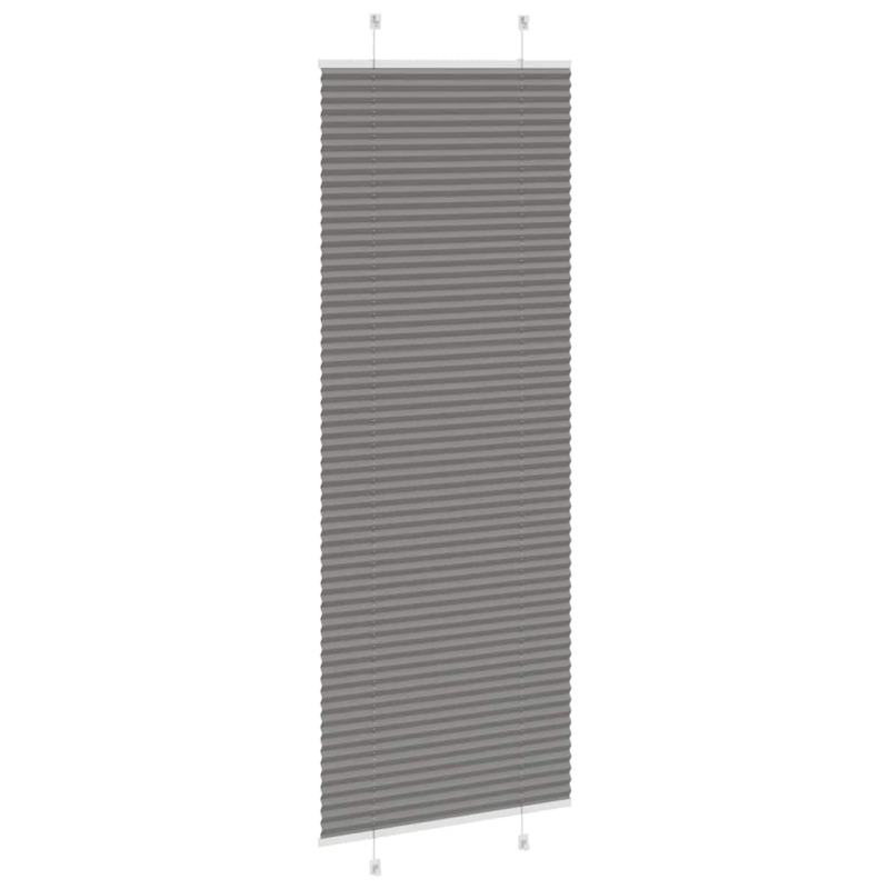 Plissee Anthrazit 70x200 cm Stoffbreite 69,4 cm Polyester