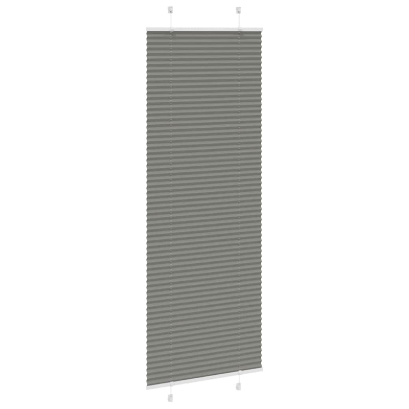 Plissee Anthrazit 80x200 cm Stoffbreite 79,4 cm Polyester