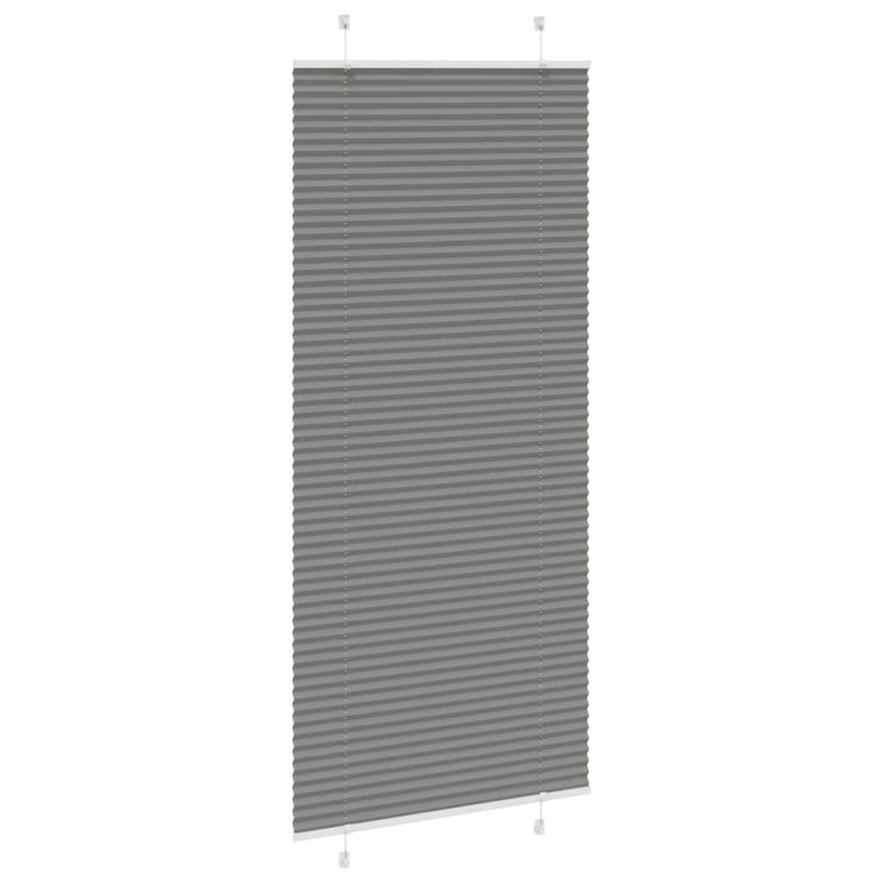 Plissee Anthrazit 85x200 cm Stoffbreite 84,4 cm Polyester
