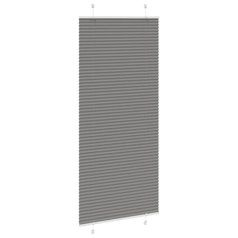 Plissee Anthrazit 95x200 cm Stoffbreite 94,4 cm Polyester