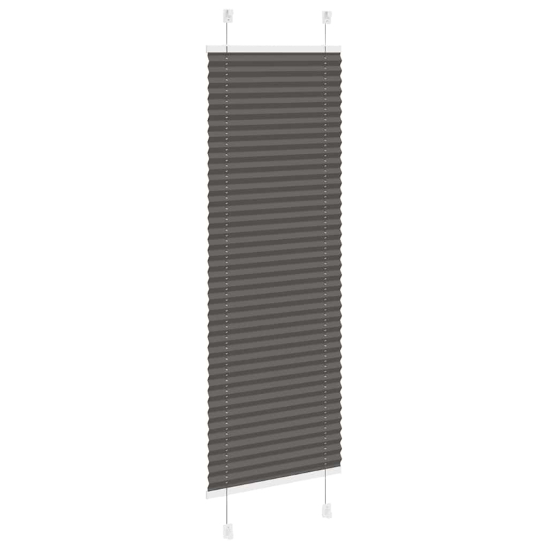 Plissee Schwarz 40x100 cm Stoffbreite 39,4 cm Polyester