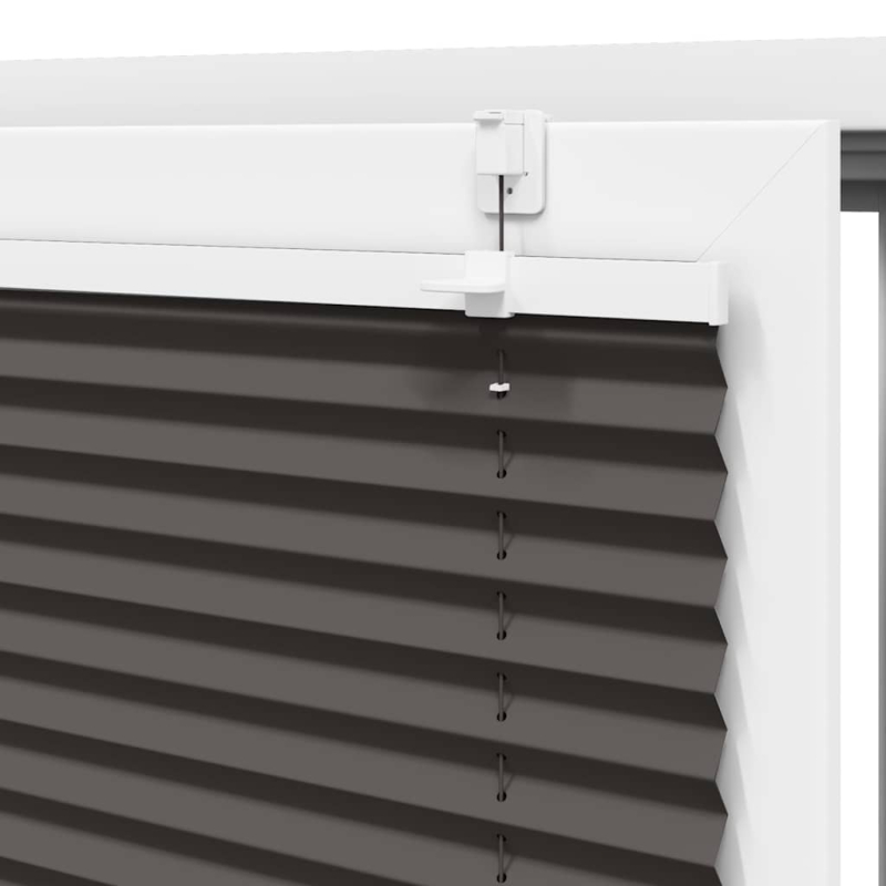 Plissee Schwarz 40x150 cm Stoffbreite 39,4 cm Polyester