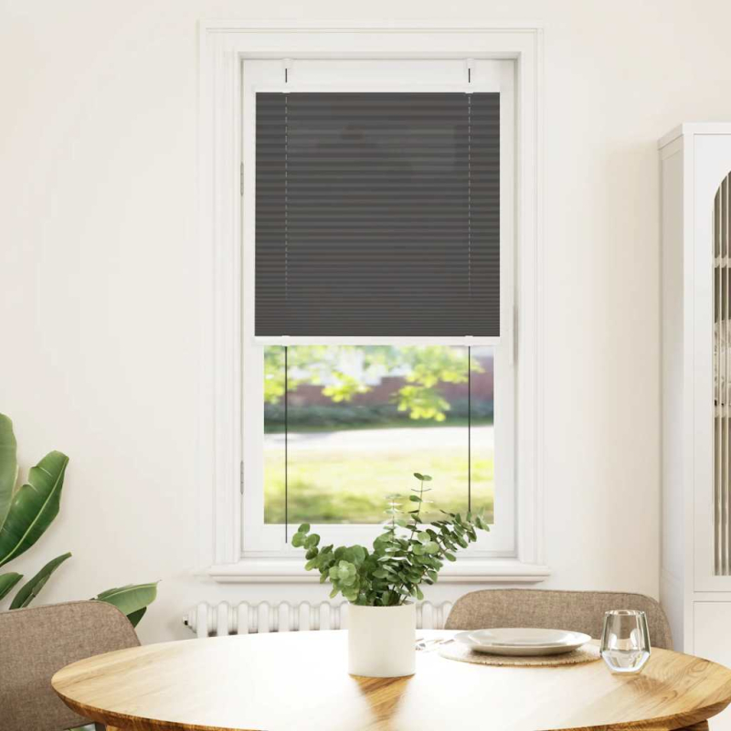 Plissee Schwarz 65x150 cm Stoffbreite 64,4 cm Polyester
