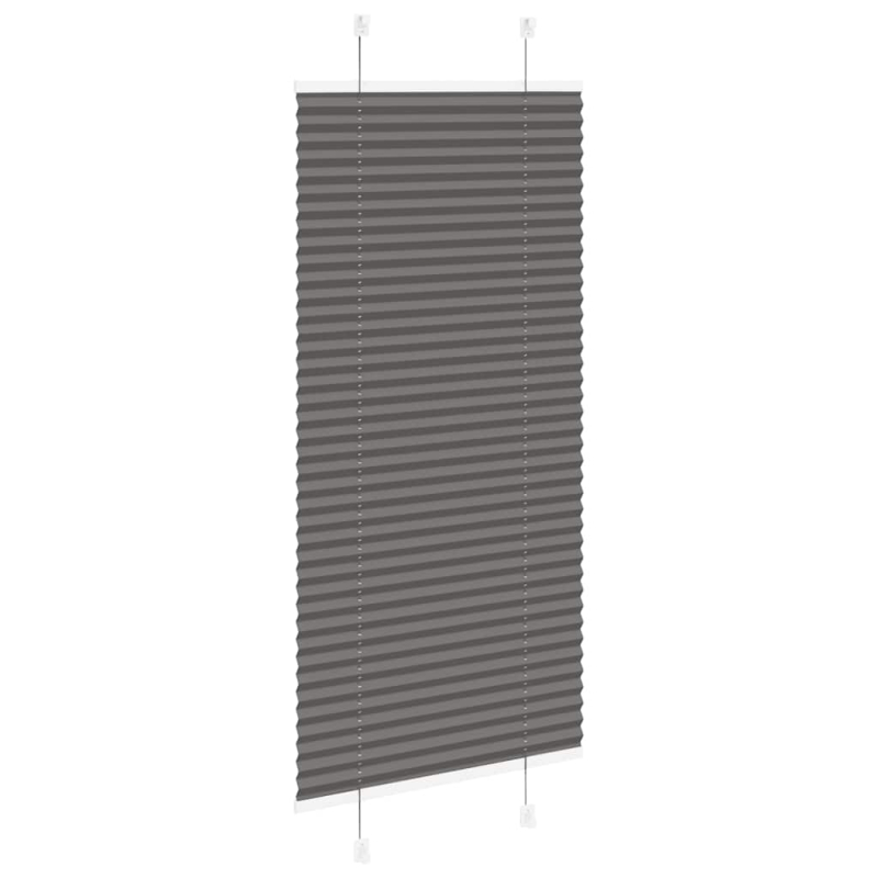 Plissee Schwarz 65x150 cm Stoffbreite 64,4 cm Polyester