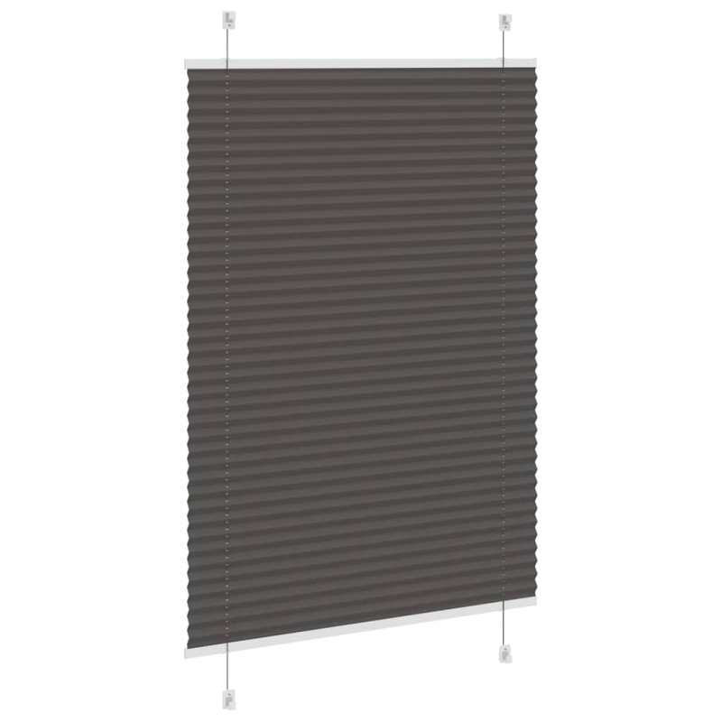 Plissee Schwarz 95x150 cm Stoffbreite 94,4 cm Polyester