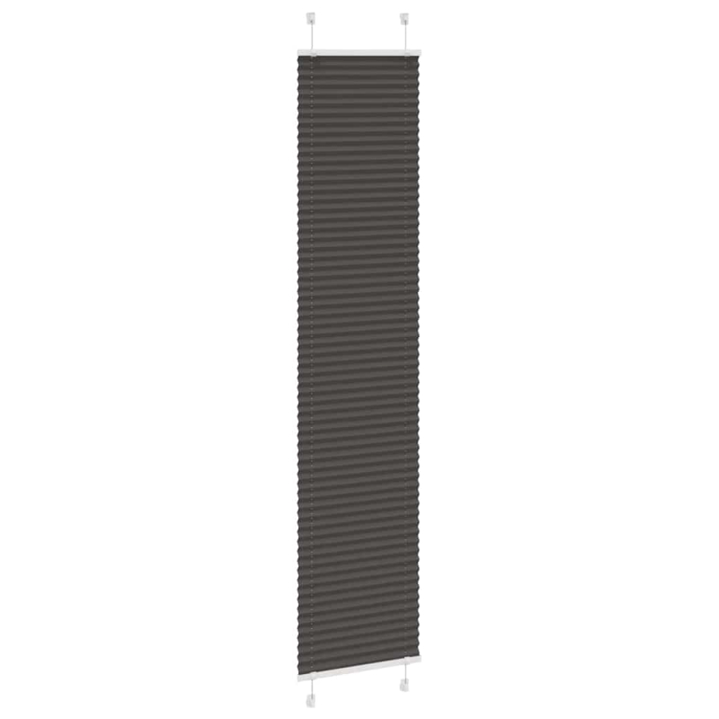 Plissee Schwarz 40x200 cm Stoffbreite 39,4 cm Polyester