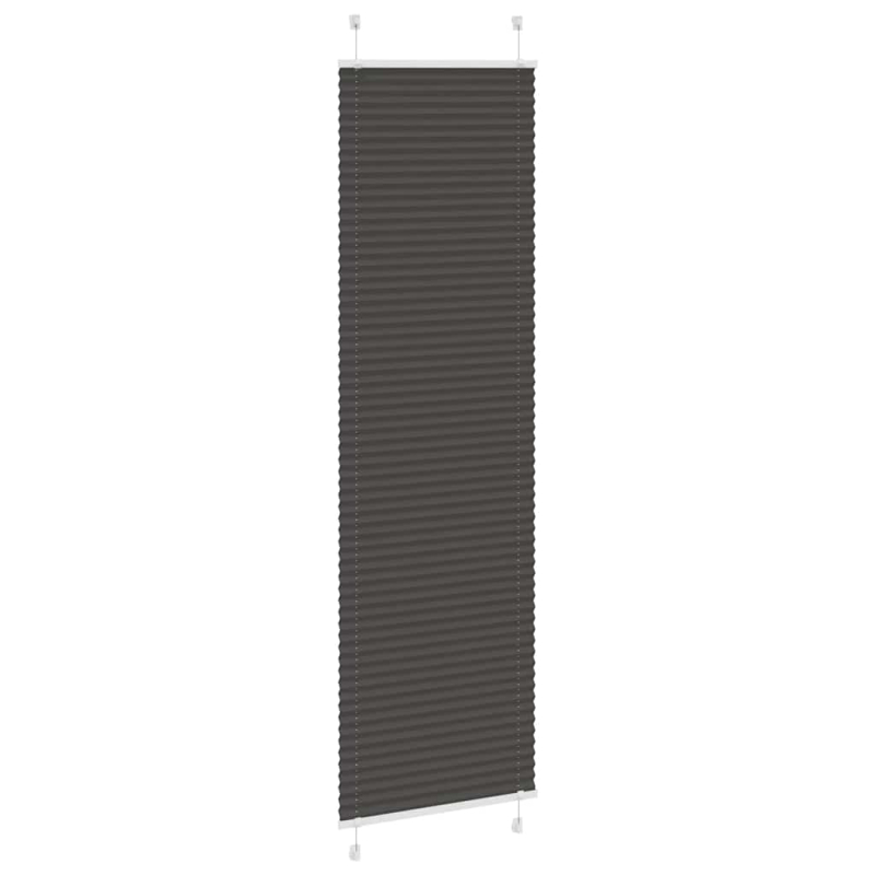 Plissee Schwarz 60x200 cm Stoffbreite 59,4 cm Polyester