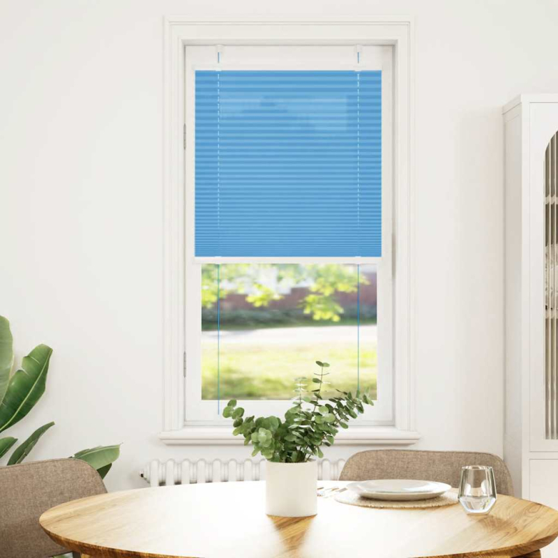 Plissee Blau 60x100 cm Stoffbreite 59,4 cm Polyester