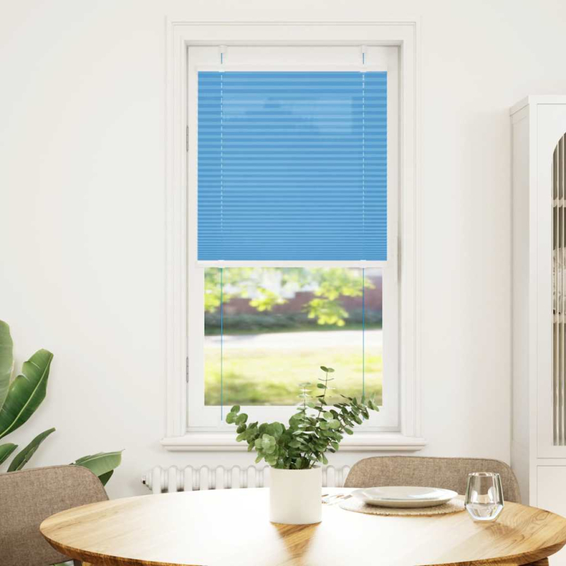 Plissee Blau 65x100 cm Stoffbreite 64,4 cm Polyester