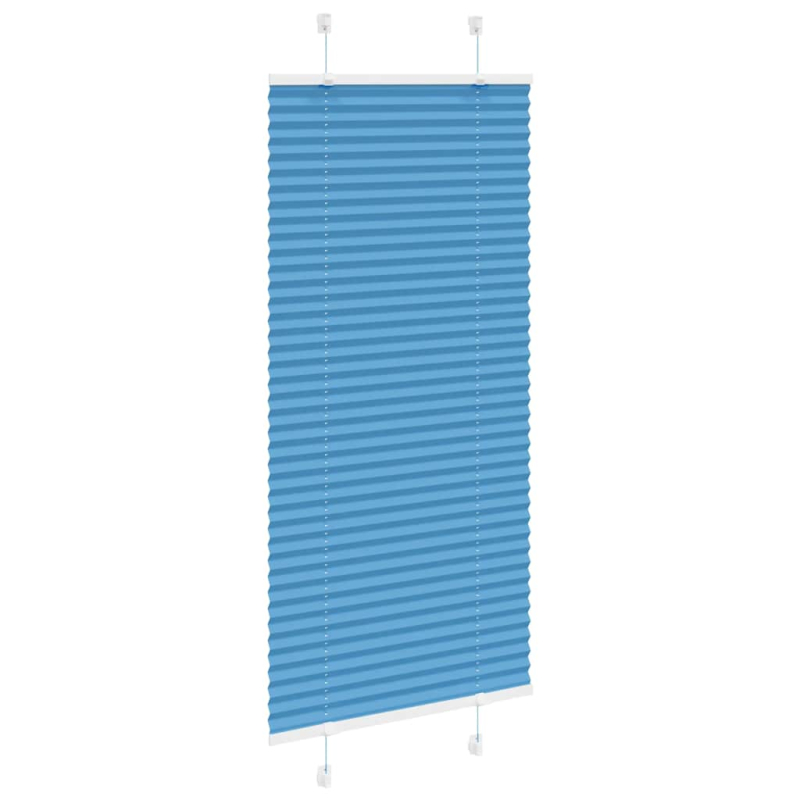 Plissee Blau 65x100 cm Stoffbreite 64,4 cm Polyester