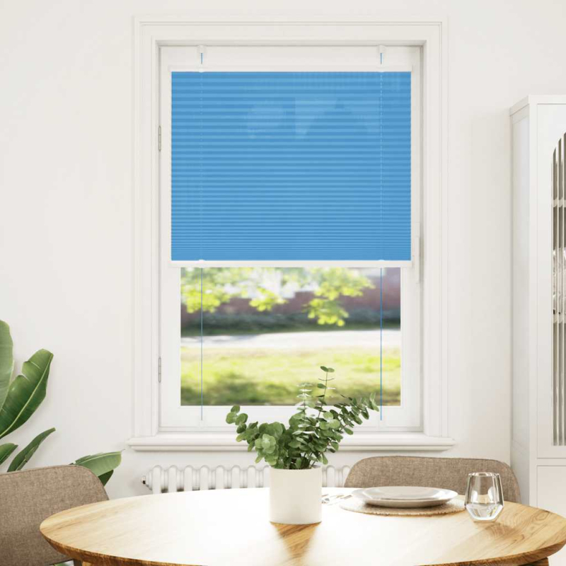 Plissee Blau 70x100 cm Stoffbreite 69,4 cm Polyester