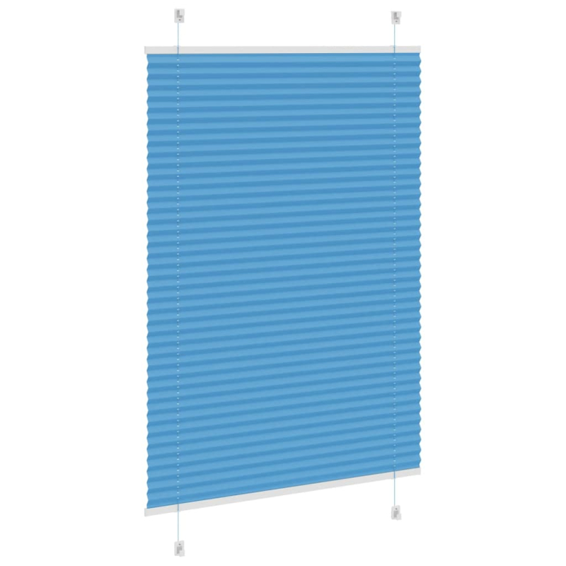 Plissee Blau 95x100 cm Stoffbreite 94,4 cm Polyester