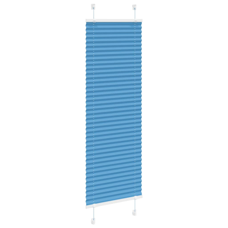 Plissee Blau 45x150 cm Stoffbreite 44,4 cm Polyester