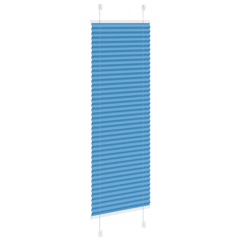 Plissee Blau 45x150 cm Stoffbreite 44,4 cm Polyester