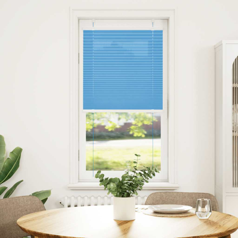 Plissee Blau 60x150 cm Stoffbreite 59,4 cm Polyester