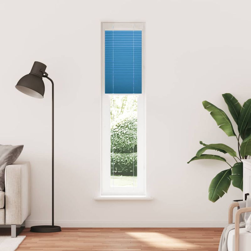 Plissee Blau 40x200 cm Stoffbreite 39,4 cm Polyester