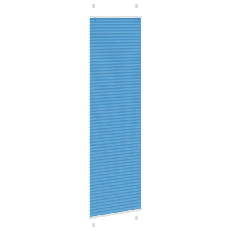 Plissee Blau 60x200 cm Stoffbreite 59,4 cm Polyester