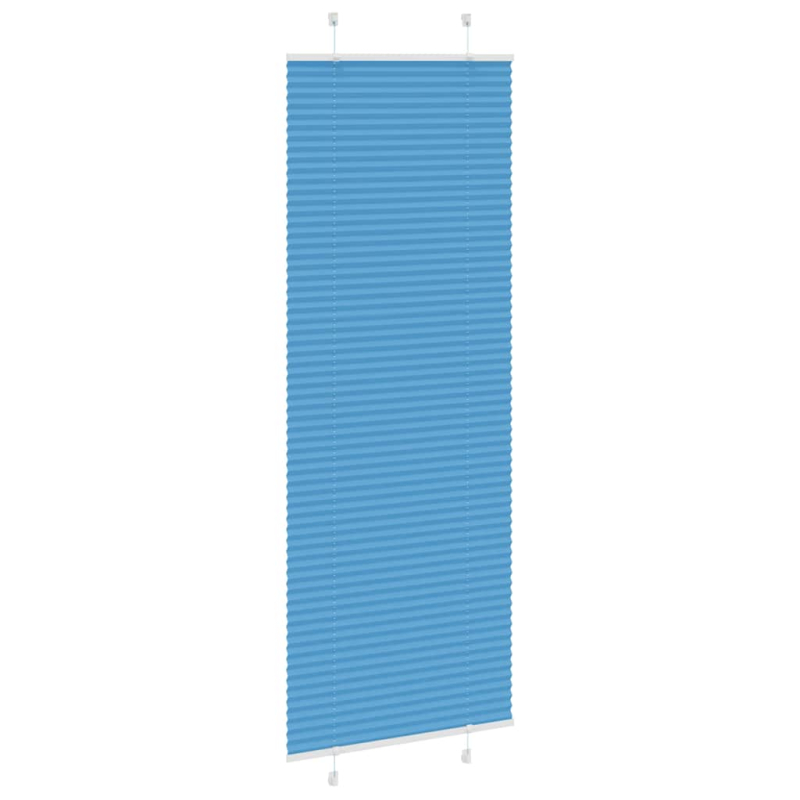 Plissee Blau 75x200 cm Stoffbreite 74,4 cm Polyester