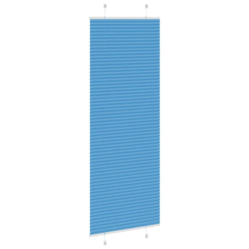 Plissee Blau 75x200 cm Stoffbreite 74,4 cm Polyester