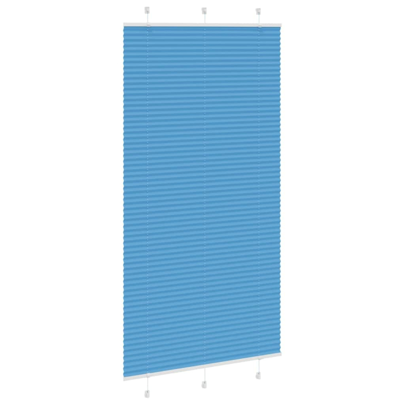 Plissee Blau 110x200 cm Stoffbreite 109,4 cm Polyester