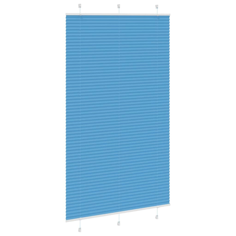Plissee Blau 115x200 cm Stoffbreite 114,4 cm Polyester