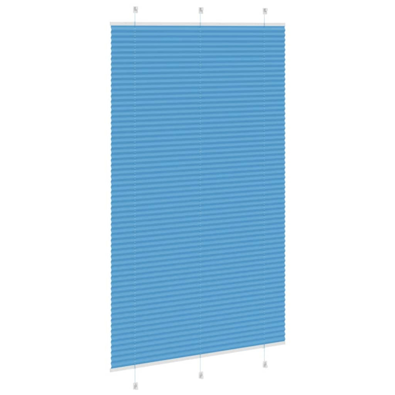 Plissee Blau 120x200 cm Stoffbreite 119,4 cm Polyester