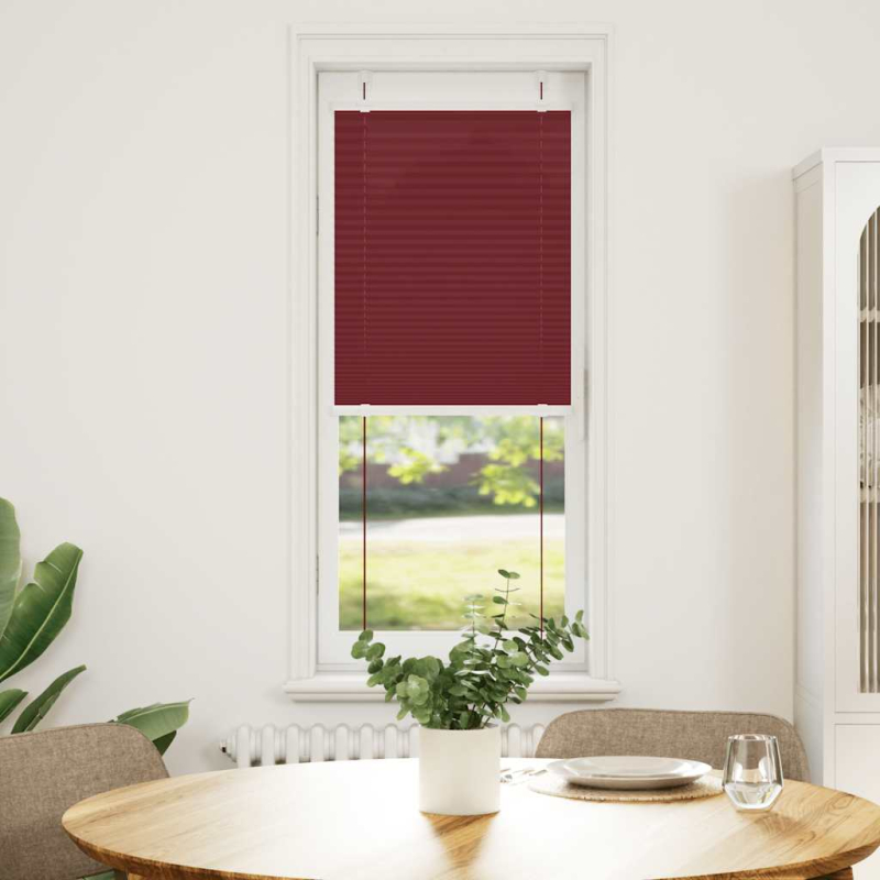 Plissee Bordeauxrot 40x100 cm Stoffbreite 39,4 cm Polyester