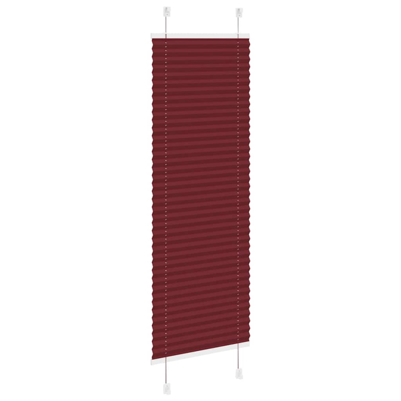 Plissee Bordeauxrot 40x100 cm Stoffbreite 39,4 cm Polyester