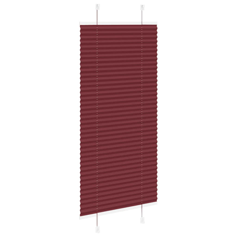 Plissee Bordeauxrot 55x100 cm Stoffbreite 54,4 cm Polyester