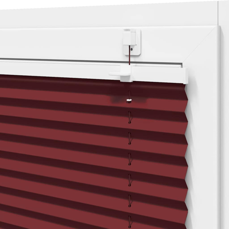 Plissee Bordeauxrot 55x100 cm Stoffbreite 54,4 cm Polyester